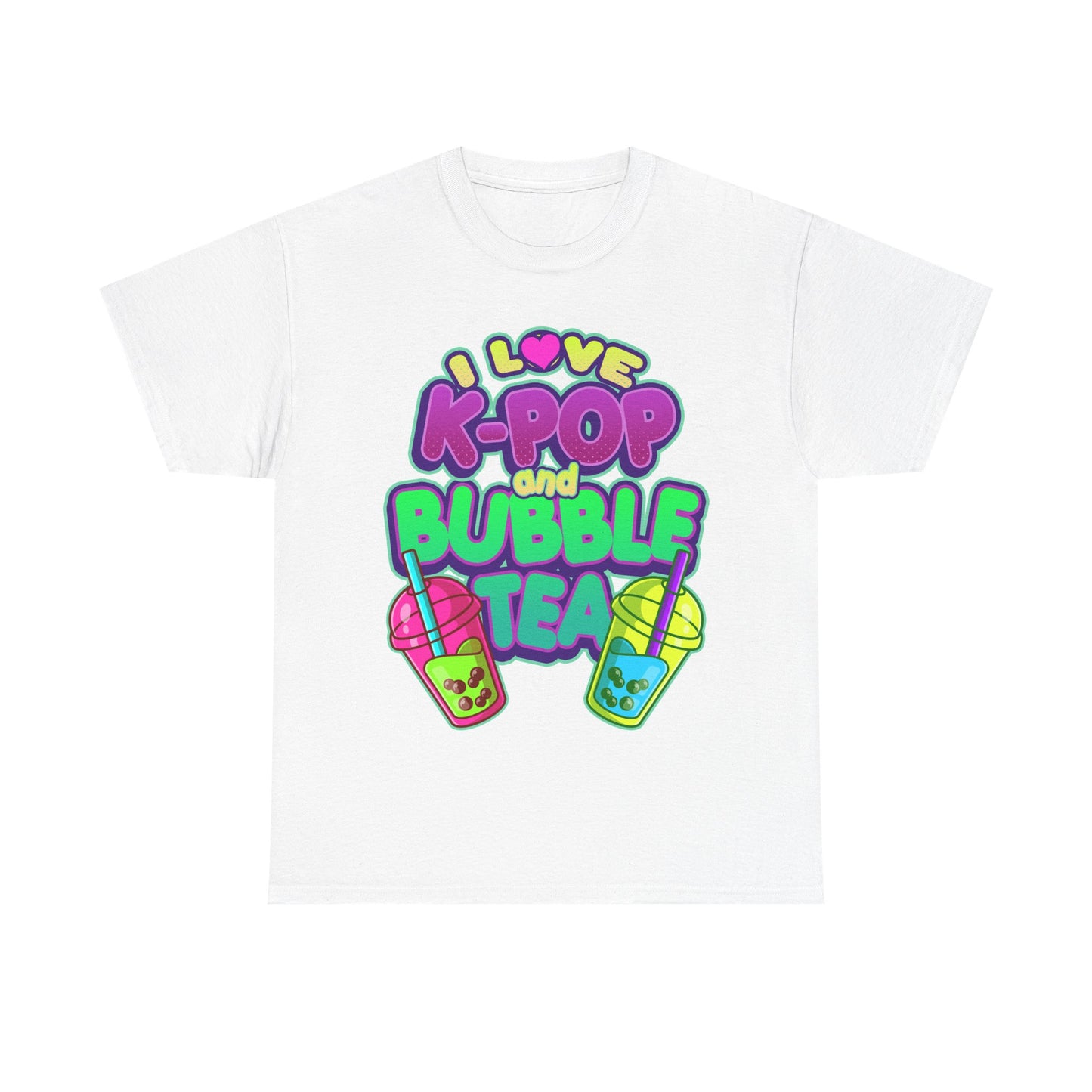 I Love K-Pop and Bubble Tea T-Shirt