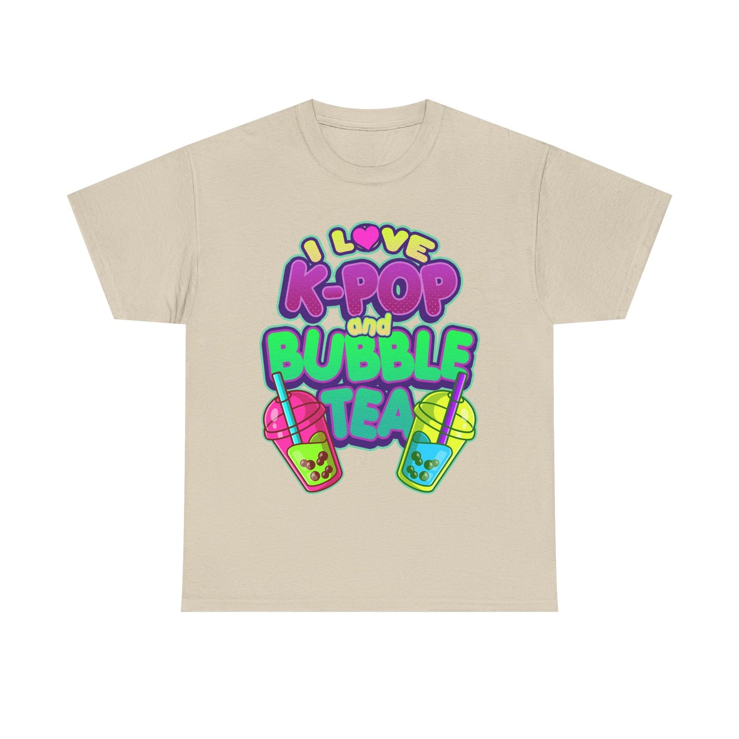 I Love K-Pop and Bubble Tea T-Shirt