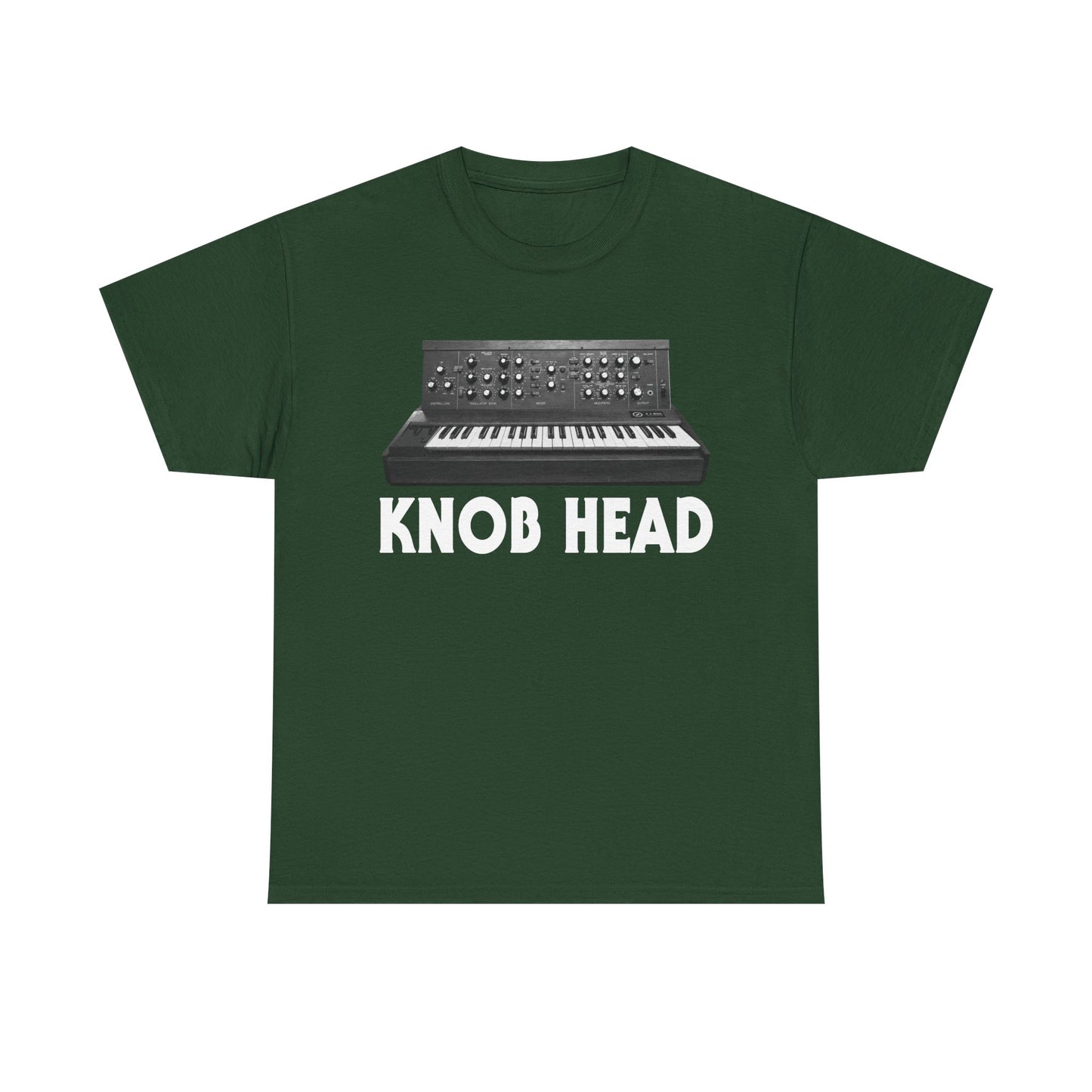 Knob Head Vintage Synthesizer Shirt — Funny Synth Player T‑Shirt