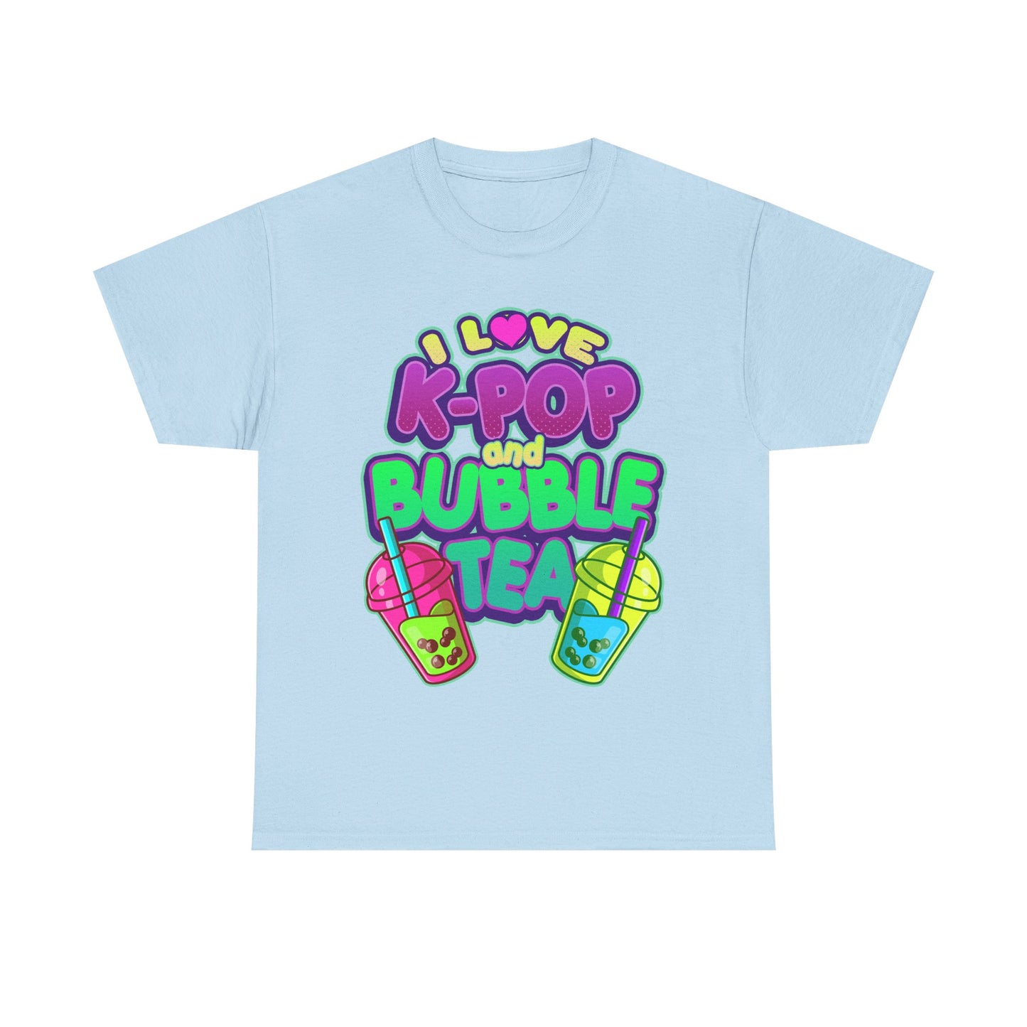 I Love K-Pop and Bubble Tea T-Shirt