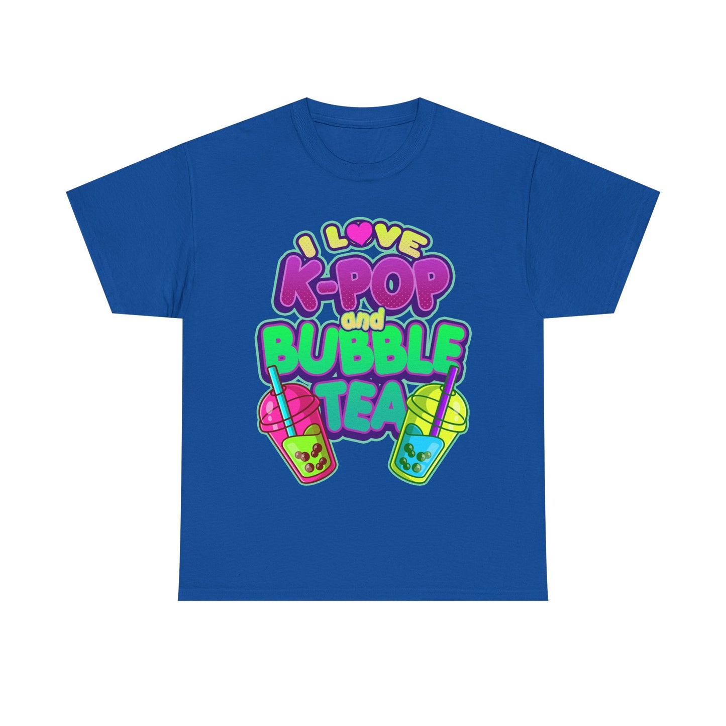 I Love K-Pop and Bubble Tea T-Shirt from jokertshirts.co.uk