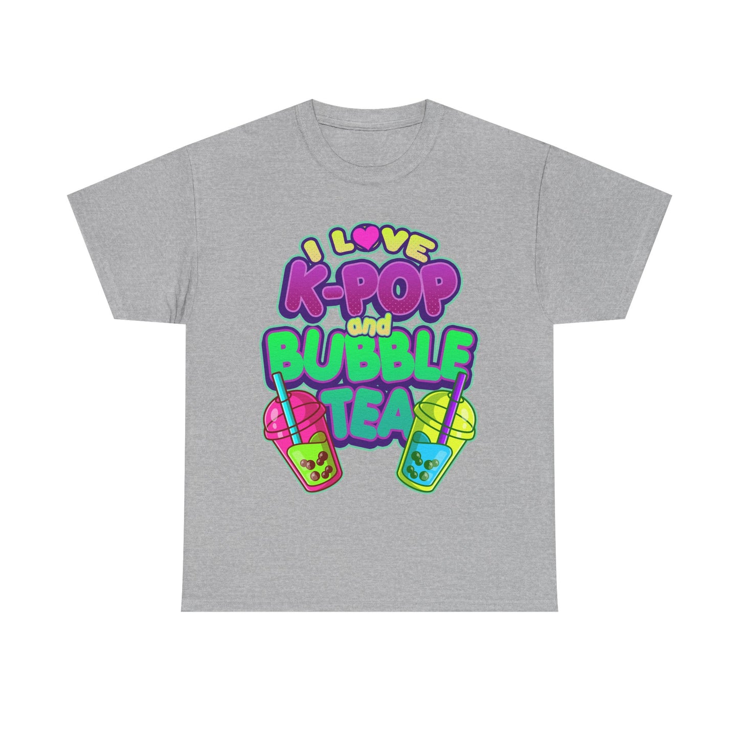I Love K-Pop and Bubble Tea T-Shirt