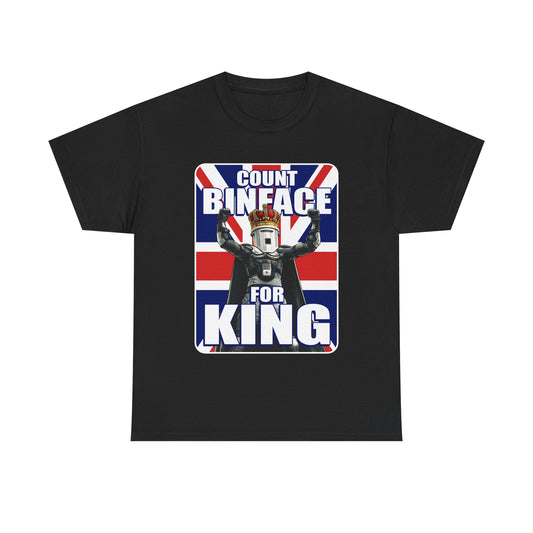 Count Binface for King t-shirt from jokertshirts.co.uk